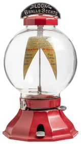 Simpson 1-2-3 One Cent Gumball Vendor. R.D. Simpson Co., ca...