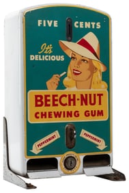 Kayem Products Beech-Nut Gum Five Cent Dispenser. Los Angel...