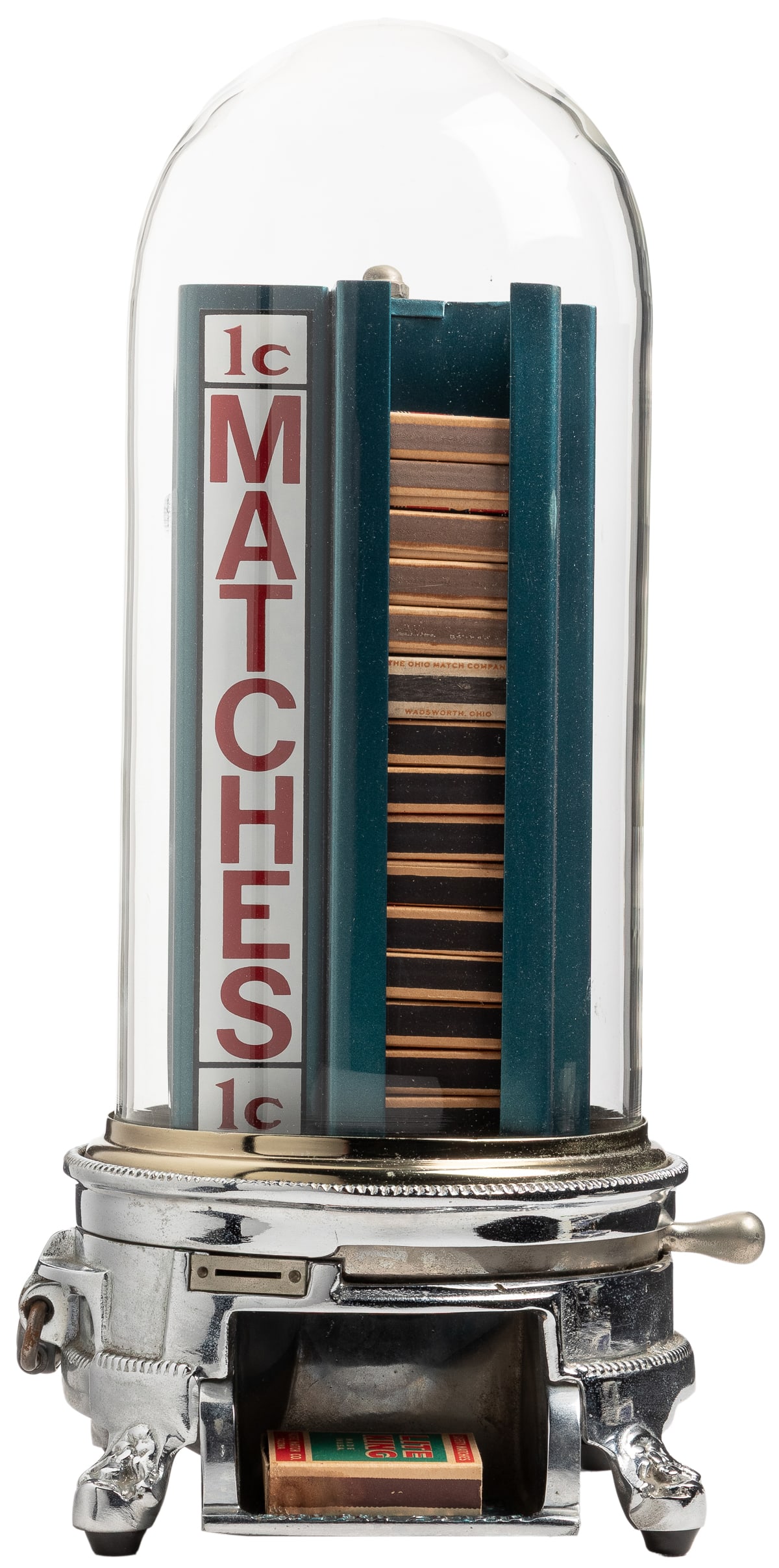 Advance Machine Co. 1 Cent Match Dispenser. Chicago: Advanc... (1 of 2)