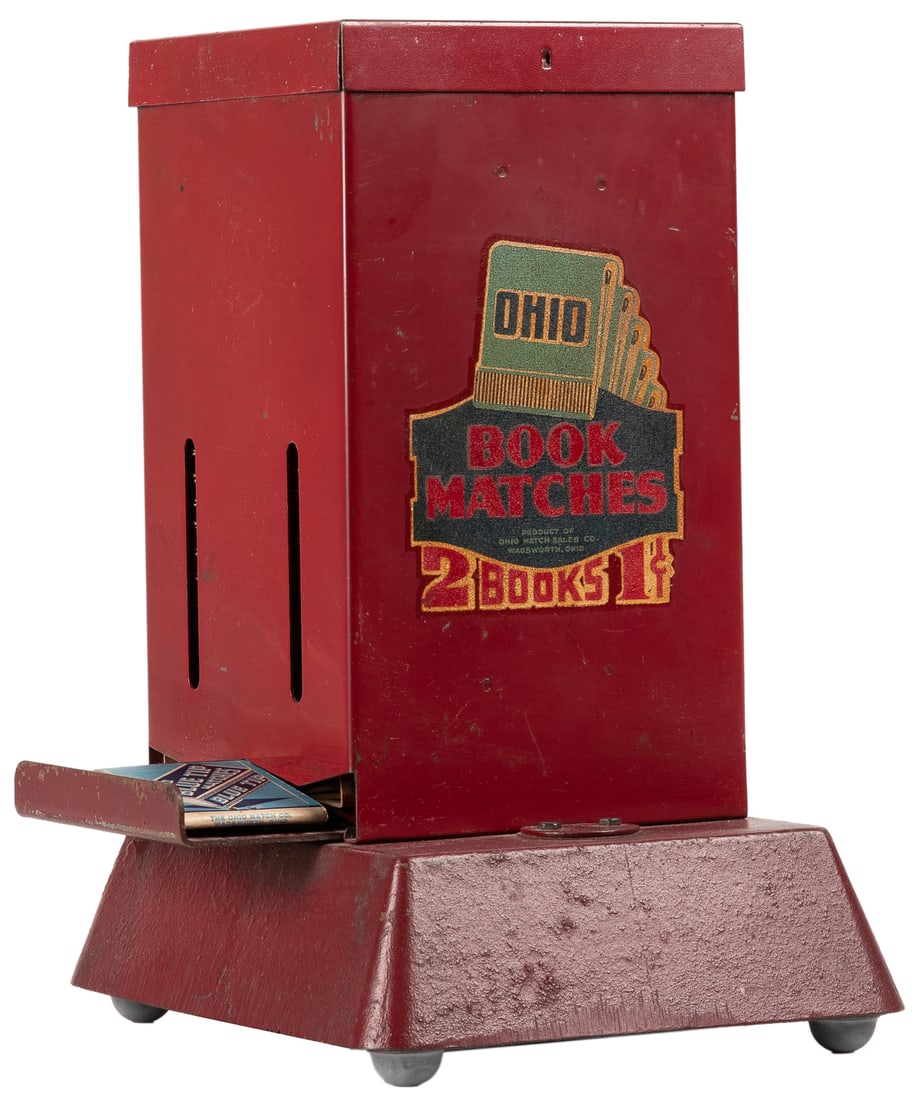 Ohio Match Sales 1 Cent Matchbook Dispenser. Morris: Northw... (1 of 2)