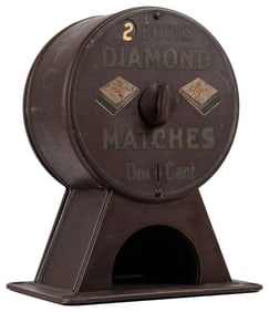 Edwards Mfg. 1 Cent Diamond Matches Vendor. Edwards Mfg. Co...
