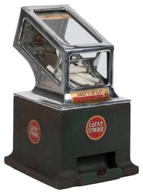 Wilson Mfg. Lucky Strike 1 Cent Cigarette Vendor. Wilson Mf...