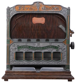 Rock-Ola Five Jacks 1 Cent Trade Stimulator. Rock-Ola Mfg.,...