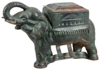Cast Iron Elephant Cigarette Dispenser. Cast iron elephant ...