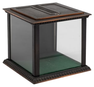 National Cash Register Receipt Box. Cast brass with raised ...