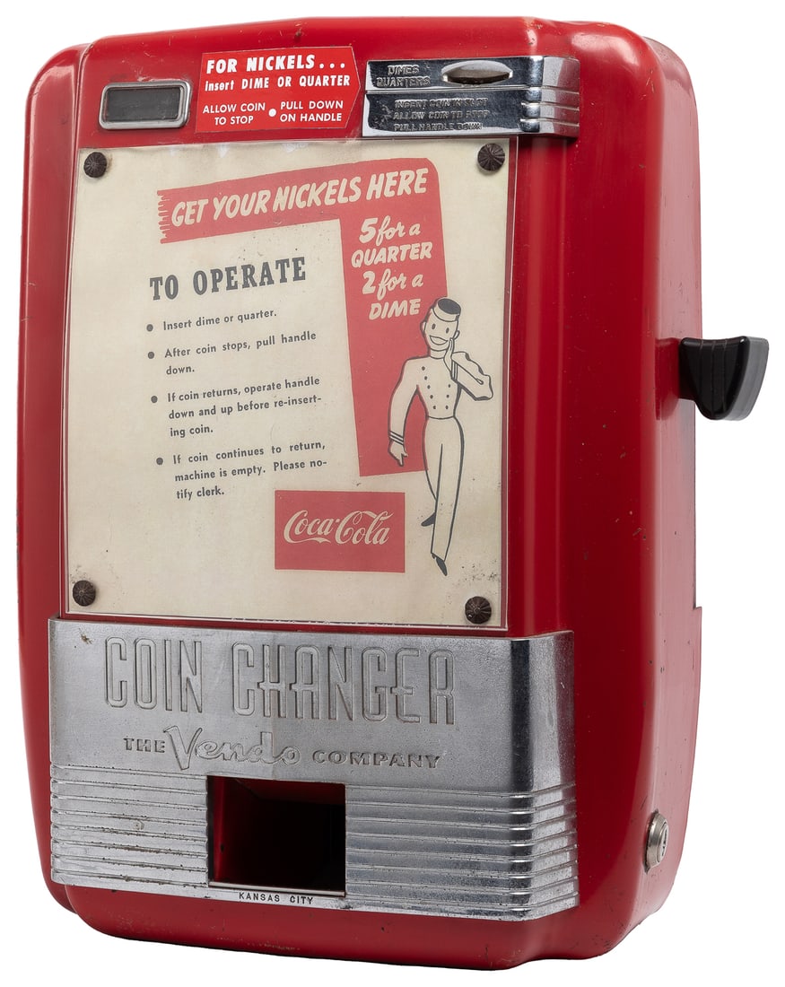 Vendo Coin Changer Wall Mount Machine. Vendo Company, ca. 1... (1 of 1)