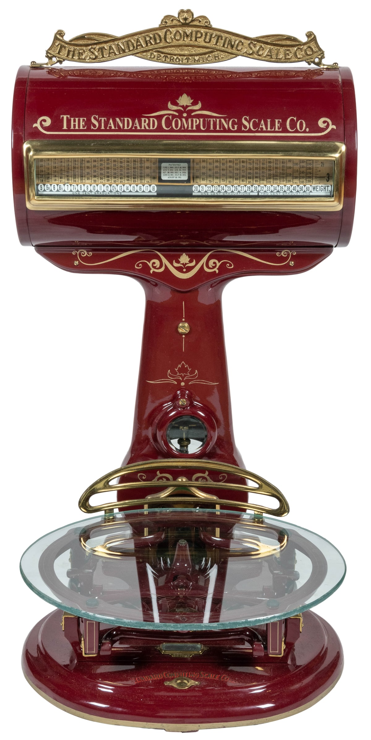 Standard Computing Scale Co. Barrel Scale. Cast iron and br... (1 of 2)