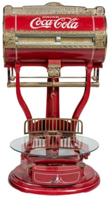 Dayton Barrel Scale with Coca-Cola Advertising. Brass plaqu...