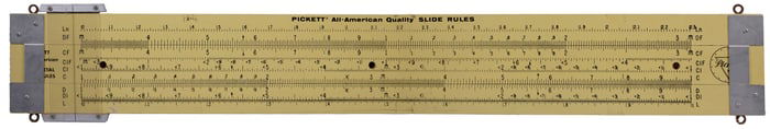 Pickett Slide Rule Trade Sign. Circa 1950s. A large adverti...
