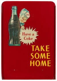Coca-Cola “Have A Coke / Take Some Home” Tin Sign with Spri...