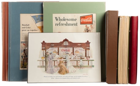 [COCA-COLA]. Collection of over 200 Coca-Cola advertisement...