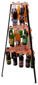 Three-Tier Nehi Soda Bottle Display Stand. American, ca. 19...