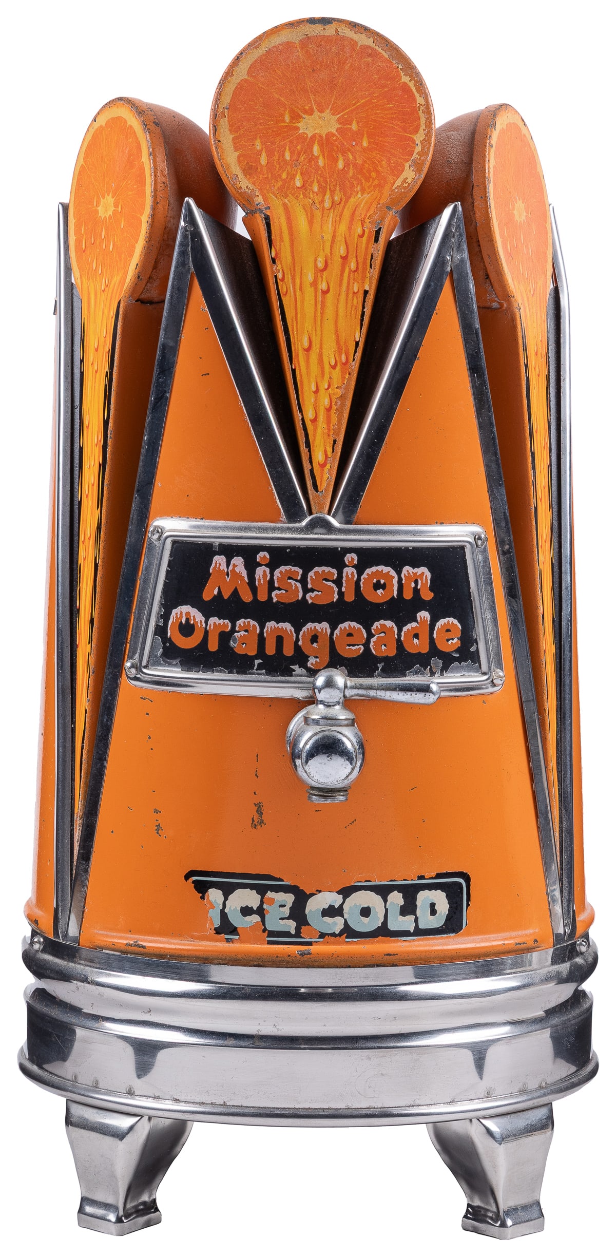 Mission Orangeade Syrup Dispenser. Mission Dry Corp. Counte... (1 of 3)