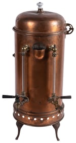 Large Copper Coffee Pot. Circa early 20th century. Massive ...