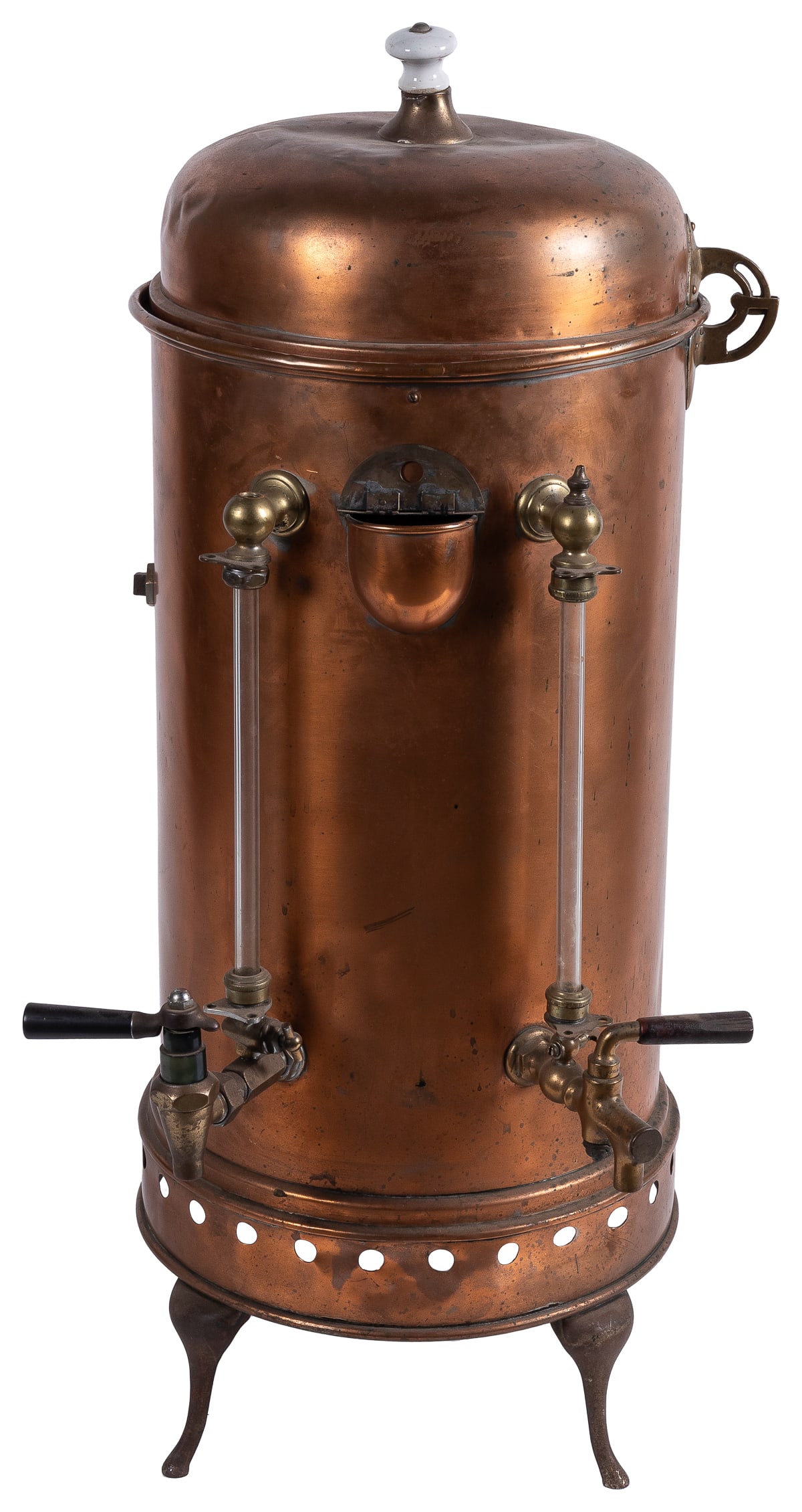 Large Copper Coffee Pot. Circa early 20th century. Massive ... (1 of 2)