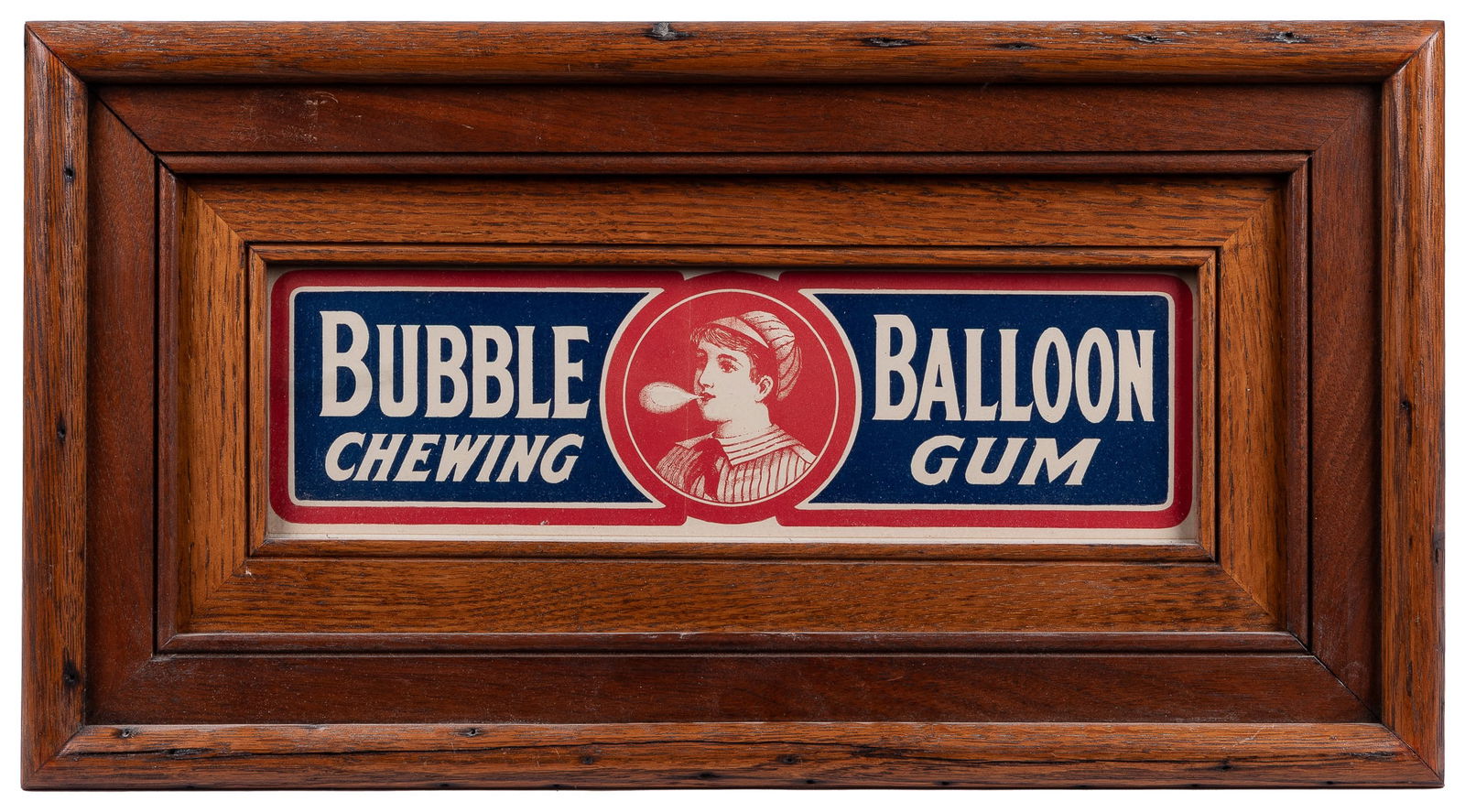 Bubble Balloon Chewing Gum Sign. Lithograph horizontal pape... (1 of 1)