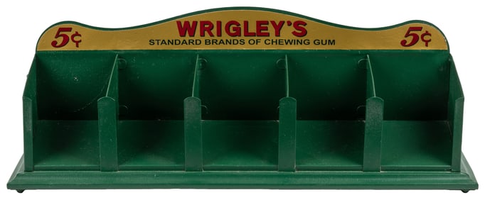 Wrigley’s Chewing Gum Metal Counter Display Rack. Five sect...