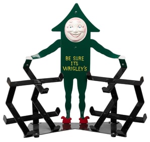 Wrigley Gum “Be Sure It’s Wrigley’s” Display Stand. Arrow m...