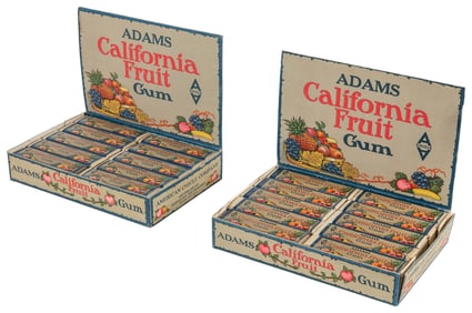 Adams California Fruit Gum. Two boxes. New York: American C...
