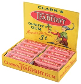 Clark’s Teaberry Gum in Original Box. Pittsburgh: Clark Bro...