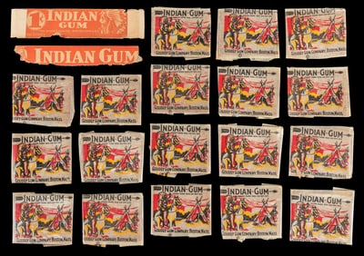 Goudey 1933 R73 Indian Gum in Original Wrappers. Boston: Go...
