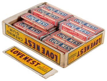 Love Nest Chewing Gum in Original Box. San Francisco: Eucli...