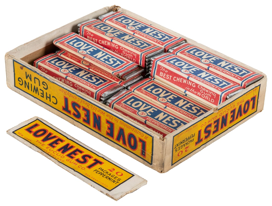 Love Nest Chewing Gum in Original Box. San Francisco: Eucli... (1 of 1)