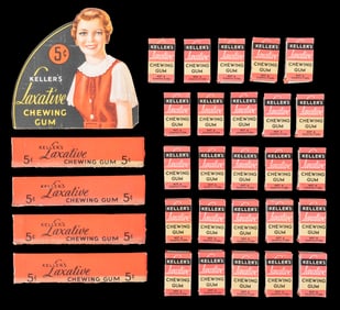 Keller’s Laxative Chewing Gum Lot. Boston: Goudey Gum Co., ...