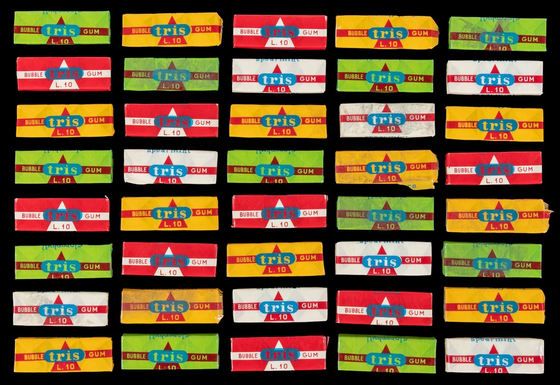 Tris Bubble Gum Lot. Milan: Dolcificio Lombardo, ca. 1960s.... (1 of 2)