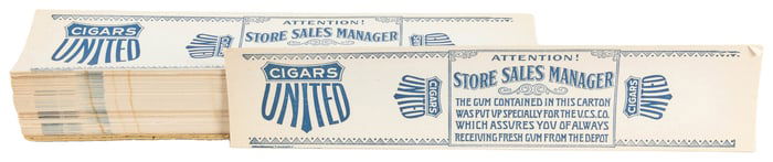 United Cigar Stores Lot of Gum Wrappers. Early 20th century...