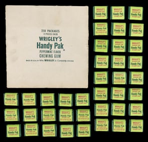 Wrigley’s Handy Pak Peppermint Gum Lot. Chicago: Wm. Wrigle...