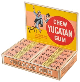 Yucatan Chewing Gum in Original Display Box. New York et al...