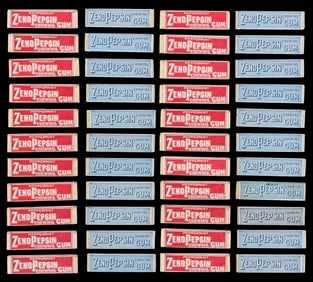 Zeno Pepsin Chewing Gum in Original Wrappers. Chicago: Zeno...