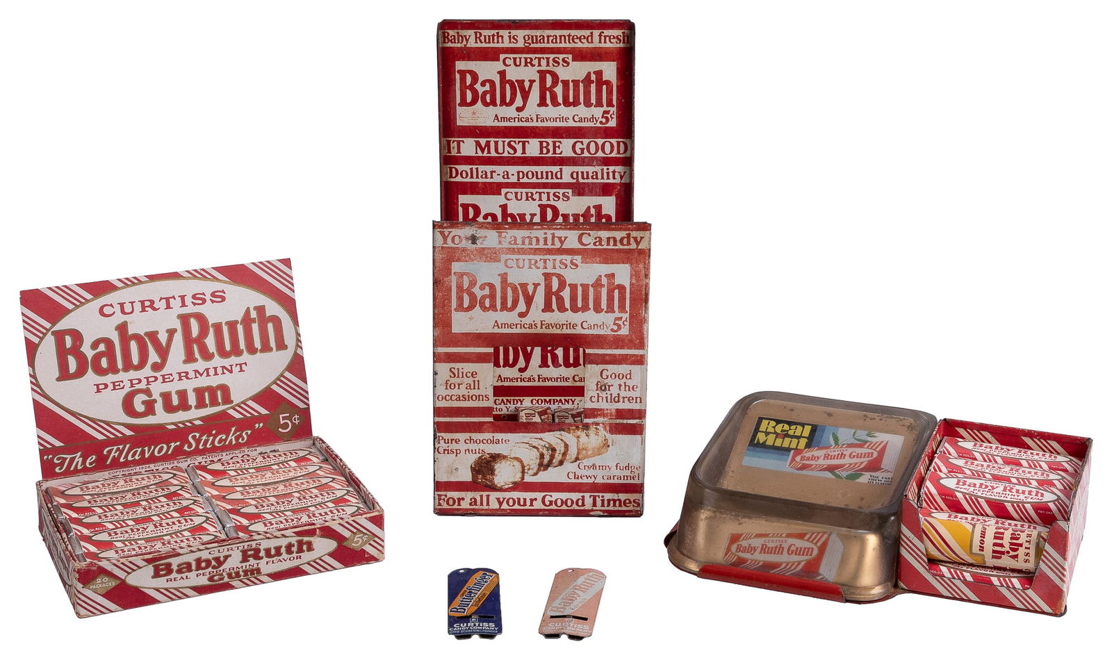 Group of Five Curtiss Candy Company Items. Circa 1930s. Inc... (1 of 1)