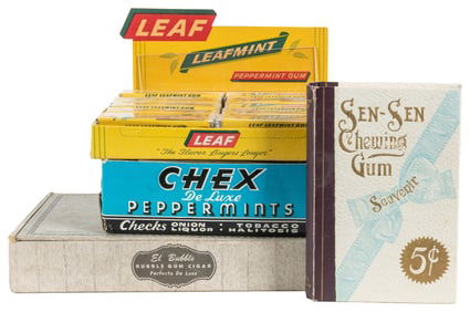 Group of Four Gum and Peppermint Display Boxes. Including b...