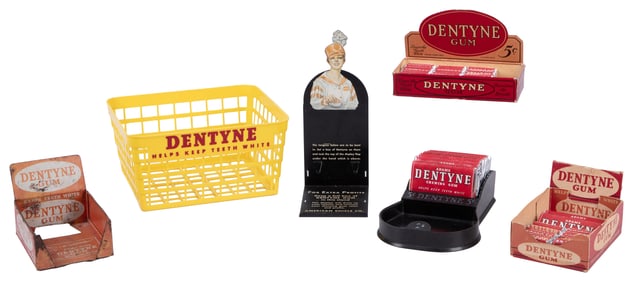 Group of Six Dentyne Gum Counter Displays. Circa mid-20th c...