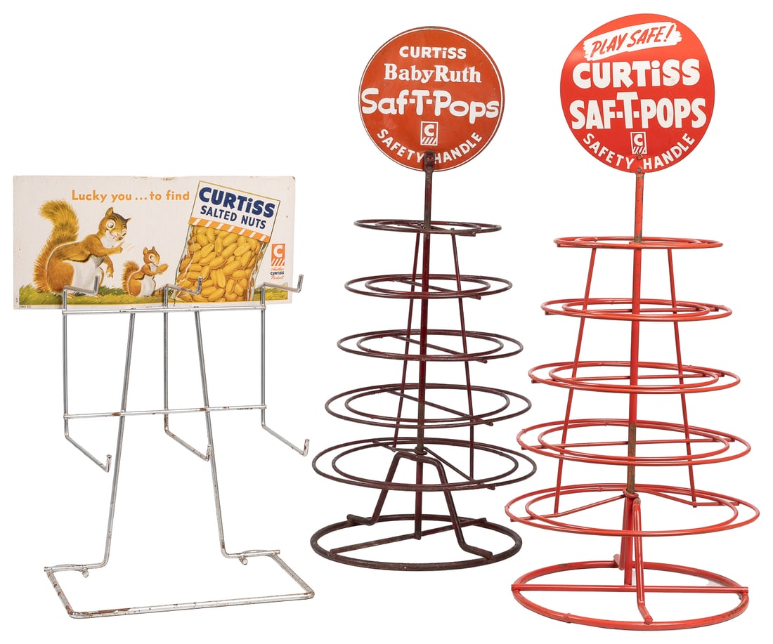 Group of Three Curtiss Wire Display Racks. 20th century. In... (1 of 1)