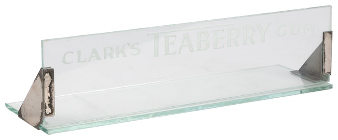 Pair of Clark’s Teaberry Gum Displays. Including glass disp...