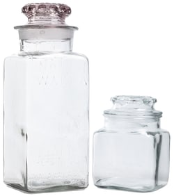 Pair of Walla Walla Gum Co. Glass Jars. Including embossed ...