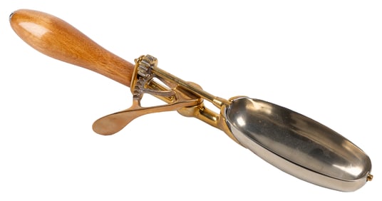 Gilchrist #34 Banana Split Ice Cream Scoop. 1930s. Metal wi...