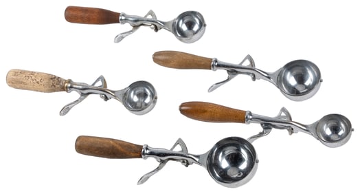 Group of Five New Gem Ice Cream Scoops. Newark, NJ, ca. 193...
