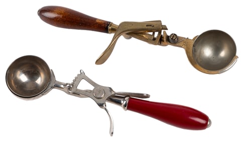 Pair of Dover MFG. Co. Ice Cream Scoops. 1920s. Including s...