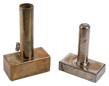 Pair of Rectangular Metal Ice Cream Sandwich Molds. Early 1...