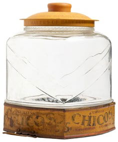 Curtiss Chicos Spanish Peanuts 5 Cent Counter Display Jar. ...