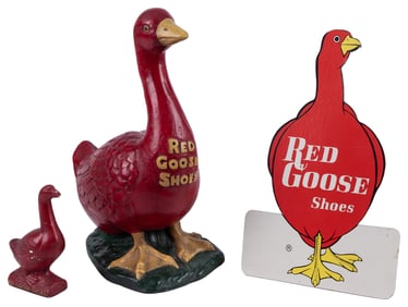 Red Goose Shoes. Three advertising items. Including: a poly...
