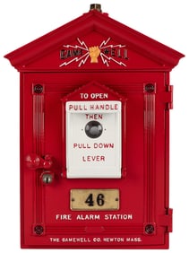 Gamewell Fire Alarm Station. Circa 1950s. Heavy cast alumin...