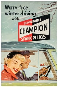 Champion Spark Plugs / Worry-free winter driving. USA, ca. ...