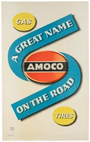 Amoco / A Great Name on the Road. USA, ca. 1940s. Offset li...