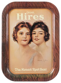 Group of 8 advertising trays. Including Pepsi-Cola “Hits th...