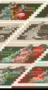 Group of Nine Coca-Cola Ink Blotters. Early to mid-20th cen...: Group of Nine Coca-Cola Ink Blotters. Early to mid-20th century. Largest 4 x 9 3/8”. Minor age-related wear, near fine.